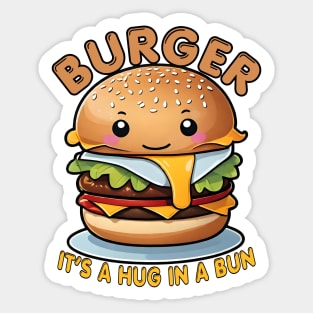 Comfort Food-Burger Lover Sticker